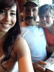 Carly with dad & mom
